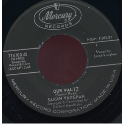 Sarah Vaughan Our Waltz / Some Other Spring USED VINYL 7INCH 45 RPM MONO