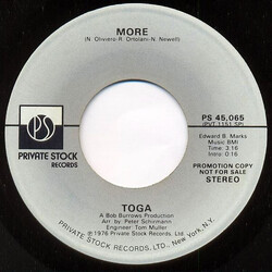 Toga More USED VINYL 7INCH SINGLE STEREO MONO PROMO