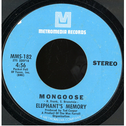 Elephants Memory Mongoose Vinyl 7" USED