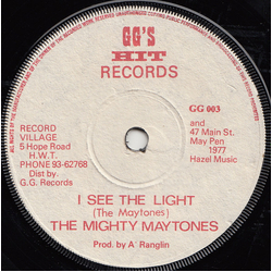 The Maytones / G.G. Allstars I See The Light / Jah Light Shining Vinyl 7" USED