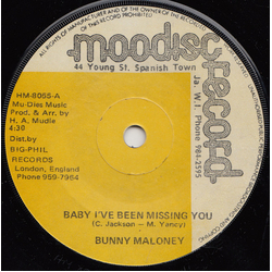 Bunny Maloney Baby I've Been Missing You / Julia Vinyl 7" USED