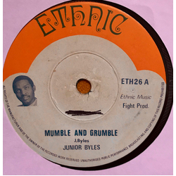 Junior Byles Mumble And Grumble Vinyl 7" USED