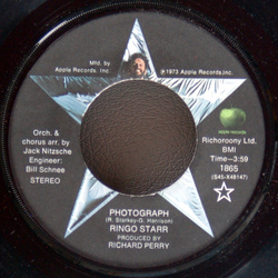 Ringo Starr Photograph Vinyl 7" USED