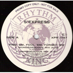 S'Express Find 'Em, Fool 'Em, Forget 'Em Vinyl 12" USED