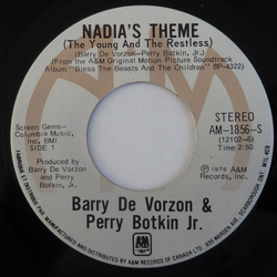 Barry De Vorzon / Perry Botkin Jr. Nadia's Theme / Down The Line Vinyl 7" USED