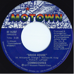 Commodores Brick House Vinyl 7" USED