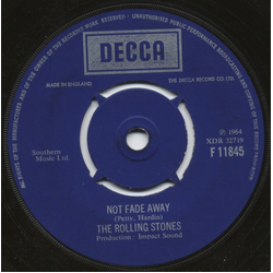 The Rolling Stones Not Fade Away Vinyl 7" USED