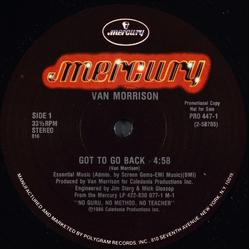 Van Morrison Got To Go Back Vinyl 12" USED