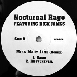Nocturnal Rage / Rick James Miss Mary Jane (Remix) USED VINYL 12INCH