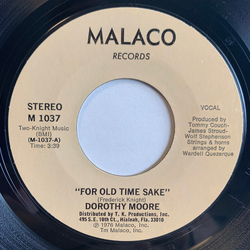 Dorothy Moore For Old Time Sake Vinyl 7" USED