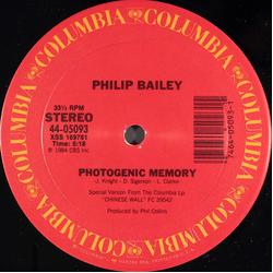 Philip Bailey Photogenic Memory Vinyl 12" USED