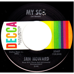 Jan Howard My Son / The Tip Of My Fingers Vinyl 7" USED