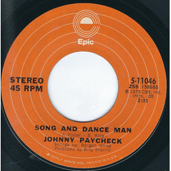 Johnny Paycheck Song And Dance Man Vinyl 7" USED