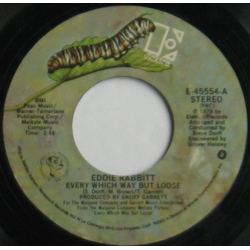 Eddie Rabbitt Every Which Way But Loose Vinyl 7" USED
