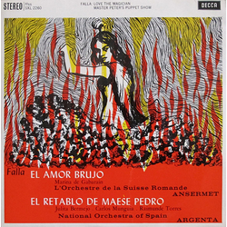 Manuel De Falla / Ernest Ansermet / Ataúlfo Argenta El Amor Brujo, El Retablo De Maese Pedro Vinyl LP USED