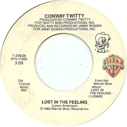 Conway Twitty Lost In The Feeling Vinyl 7" USED