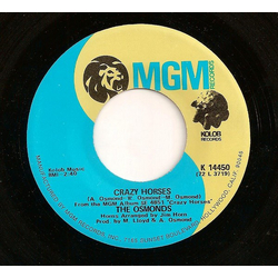 The Osmonds Crazy Horses Vinyl 7" USED