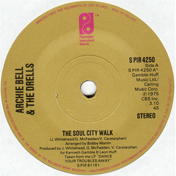 Archie Bell & The Drells The Soul City Walk Vinyl 7" USED