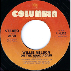 Willie Nelson / Johnny Gimble On The Road Again / Jumpin' Cotton Eyed Joe Vinyl 7" USED