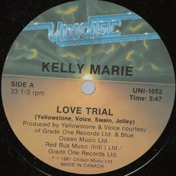 Kelly Marie Love Trial / Head For The Stars Vinyl 12" USED
