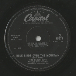 The Beach Boys Blue Birds Over The Mountain Vinyl 7" USED