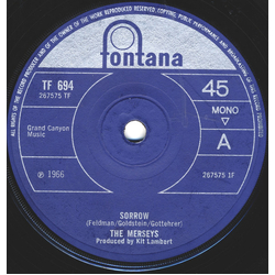 The Merseys Sorrow Vinyl 7" USED