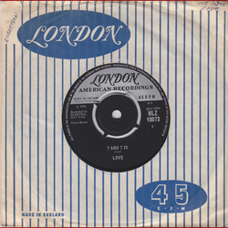 Love 7 And 7 Is Vinyl 7" USED