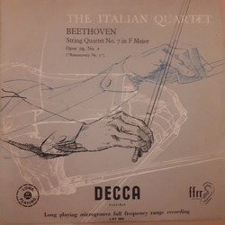 Ludwig van Beethoven / Quartetto Italiano String Quartet No.7 In F Major Opus 59, No.1 (Rasumovsky No.1) Vinyl LP USED