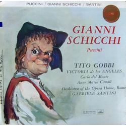 Giacomo Puccini / Tito Gobbi / Victoria De Los Angeles / Orchestra Del Teatro Dell'Opera Di Roma / Gabriele Santini (2) Gianni Schicchi Vinyl LP USED