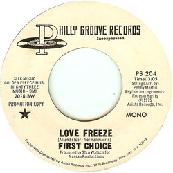 First Choice Love Freeze USED VINYL 7INCH 45 RPM PROMO STYRENE STEREO MONO