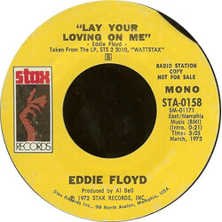 Eddie Floyd Lay Your Loving On Me USED VINYL 7INCH 45 RPM PROMO STEREO MONO