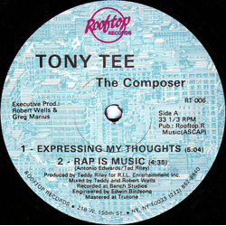 Tony Tee Expressing My Thoughts Vinyl 12" USED