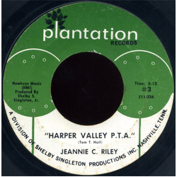 Jeannie C. Riley Harper Valley P.T.A. / Yesterday All Day Long Today Vinyl 7" USED