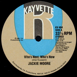 Jackie Moore Who's Next, Who's Now / Singing Funky Music Turns Me On Vinyl 12" USED