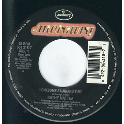 Kathy Mattea Lonesome Standard Time Vinyl 7" USED