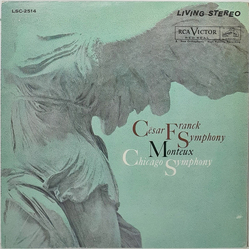 César Franck / Pierre Monteux / Chicago Symphony Orchestra Symphony In D Minor Vinyl LP USED