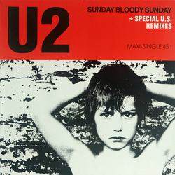 U2 Sunday Bloody Sunday Vinyl 12" USED