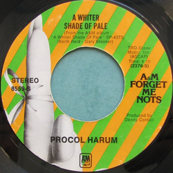 Procol Harum A Whiter Shade Of Pale / Conquistador Vinyl 7" USED