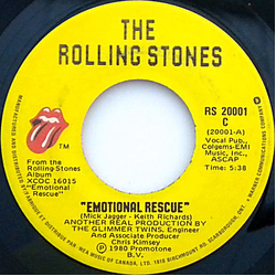 The Rolling Stones Emotional Rescue Vinyl 7" USED