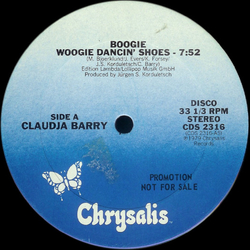 Claudja Barry Boogie Woogie Dancin' Shoes Vinyl 12" USED