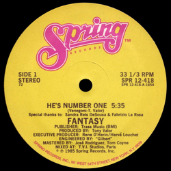 Fantasy (2) He's Number One Vinyl 12" USED