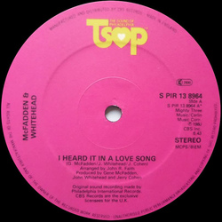McFadden & Whitehead I Heard It In A Love Song Vinyl 12" USED