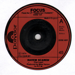 Focus (2) Harem Scarem Vinyl 7" USED