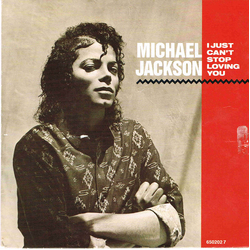 Michael Jackson I Just Can't Stop Loving You Vinyl 7" USED