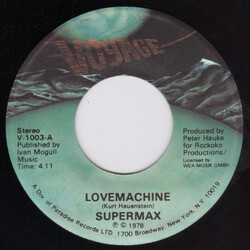 Supermax Lovemachine USED VINYL 7INCH 45 RPM