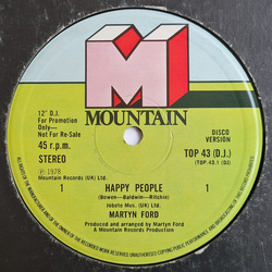 Martyn Ford Happy People Vinyl 12" USED
