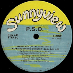PSO Wanna Be Startin' Somethin' Vinyl 12" USED