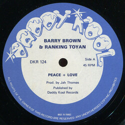 Barry Brown / Toyan / Jah Thomas / The Roots Radics Peace & Love / Adapter Chapter USED VINYL 12INCH 45 RPM