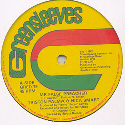 Tristan Palmer / Nicker Smart Mr. False Preacher USED VINYL 12INCH 45 RPM