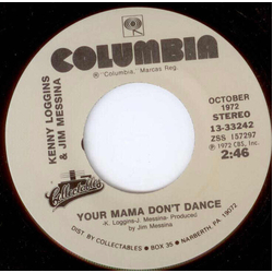 Loggins And Messina Your Mama Don't Dance / Peace of Mind Vinyl 7" USED